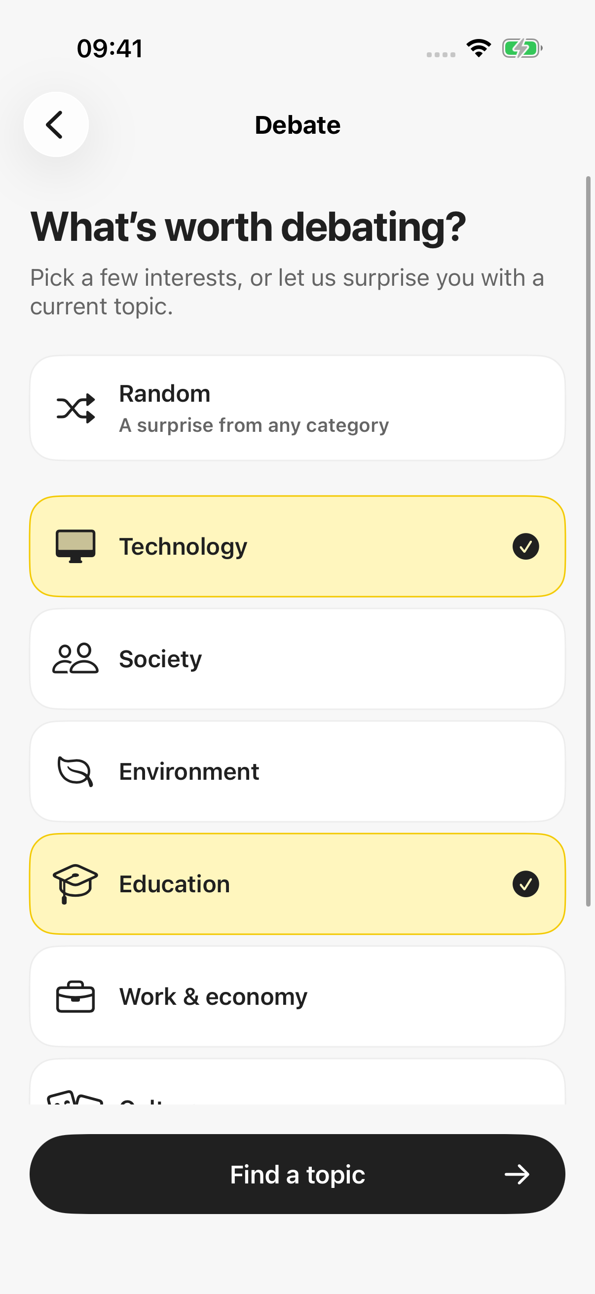 Choose your interests